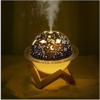 Trade Shop - ultraschall luftbefeuchter mond lampe led licht aromatherapie diffusor projektor - von TRADE SHOP TRAESIO