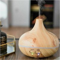 Trade Shop - ultraschall-luftbefeuchter reiniger 235ML holz-effekt aroma diffusor - von TRADE SHOP TRAESIO