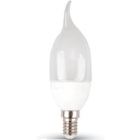 Trade Shop Traesio - Trade Shop - v-tac led glühbirne 6W 6 watt kaltes licht flamme matt kerze E14 - Trade Shop Traesio - Trade Shop - v-tac led glühbirne 6W 6 watt kaltes licht flamme matt kerze E14 - von TRADE SHOP TRAESIO