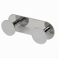 Trade Shop Traesio - Trade Shop - wait mit 2 ganci anendenten porta asciugamano 2 posti bagno casa cromato 59761 - von TRADE SHOP TRAESIO