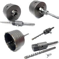 Trade Shop - wandkernschneider 30MM bis 130MM + 11 cm sds plus stab - von TRADE SHOP TRAESIO