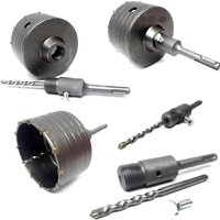 Trade Shop - wandkernschneider 30MM bis 130MM + 11 cm sds plus stab - von TRADE SHOP TRAESIO