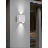 Trade Shop Traesio - Trade Shop - doppelemission led cob wandleuchte 12W outdoor weisses licht 4000K 3000K 6500K ES46 - von TRADE SHOP TRAESIO