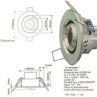 Trade Shop Traesio - Trade Shop - led calda light faretto mini 1 w spot orientabile segnapasso mit driver - von TRADE SHOP TRAESIO