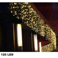 Trade Shop Traesio - Trade Shop - Weihnachtslichtervorhang led Außenbeleuchtung 120 led 3 m x 0,75 cm Warmweiß - Trade Shop Traesio - Trade Shop - Weihnachtslichtervorhang led Außenbeleuchtung 120 led 3 m x 0,75 cm Warmweiß - von TRADE SHOP TRAESIO