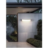 Trade Shop - weisse wandlampe für den aussenbereich 12W kaltlicht 6500K natürlich 4000K warm 3000K ES63 - Trade Shop - weisse wandlampe für den aussenbereich 12W kaltlicht 6500K natürlich 4000K warm 3000K ES63 - von TRADE SHOP TRAESIO