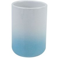 Trade Shop - zahnputzbecher weiss blau bad-accessoires 59911 - von TRADE SHOP TRAESIO