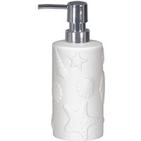 Trade Shop Traesio - Trade Shop - Zylindrische Seifenschale Marine White Seifenschale ESY10321 Seifenspender - von TRADE SHOP TRAESIO