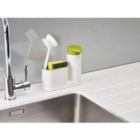 Trade Shop - 2ER-SET spülenorganisator flüssigseifenspender + schwammbehälter - von TRADE SHOP