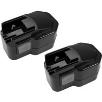 2x Ni-MH Akku, 14,4V / 3300mAh ersetzt aeg B14.4 BF14.4 BX14.4 BXS14.4 BXL14.4 MX14.4 MXS14.4 Milwaukee 48-11-1000 48-11-1000 48-11-1014 48-11-1024 von TRADE-SHOP