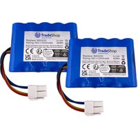 2x Trade-Shop Li-Ion Akku 18V / 2500mAh für Sunseeker RMA301M20V RMA501M20V RMA801M20V RMA1001M20V, Practixx PX-RRM-600Wi / Rasenroboter Rasenmäher von TRADE-SHOP