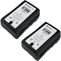 2x Trade-Shop Li-Ion Akku V-Mount 14,4V 10400mAh 150Wh mit D-Tap USB Ausgang für Hitachi Z-1 ZV-1A Ikegami HC-400 HL-45 HL-57 HL-59 HL-59W von TRADE-SHOP