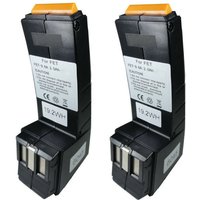Trade-shop - 2x Ni-MH Akku 9,6V / 2000mAh für Festool Festo CDD9.6 CCD9.6ES fsp FSP-489257 YTB277 von TRADE-SHOP