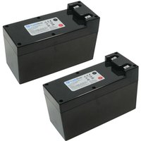 2x Trade-Shop Premium Li-Ion Akku, 25,2V / 9000mAh für Stiga Autoclip 125, Autoclip 127, Autoclip 140, Autoclip 140 4WD, Autoclip 145 Autoclip 325, von TRADE-SHOP