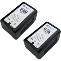 2x Trade-shop Li-Ion Akku V-Mount 14,4V 15600mAh 230Wh mit D-Tap usb Ausgang für Hitachi Z-1 ZV-1A Ikegami HC-400 HL-45 HL-57 HL-59 HL-59W von TRADE-SHOP