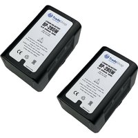 2x Trade-shop Li-Ion Akku V-Mount 14,4V 20100mAh 285Wh mit D-Tap usb Ausgang für Sony BVP-BVV5 BVW-200 BVW-300 BVW-300P BVW-400 BVW-400A BVW-400P von TRADE-SHOP