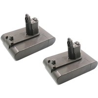 Trade-shop - 2x Li-Ion Akku passend für Dyson Hand-Staubsauger Typ b (z.B. DC31 DC34 DC35 DC56 DC57 DC43 DC45 uvm.) / Ersatz Batterie 22,2V 2000mAh von TRADE-SHOP