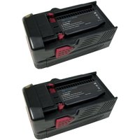 Trade-shop - 2x Premium Li-Ion Akku, 36V / 5000mAh für Hilti TE6-A36, TE6-A36 avr, TE6-ALi, te 30-A36, cpc 36V, wsr 36-A, wsc 7.25-A36, wsc 7.25-A, von TRADE-SHOP