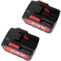 2x TradeShop Trade-shop Li-Ion Akku 28V 2000mAh für aeg Milwaukee V28BS V28CS V28H V28HX V28IW V28MS V28PD V28SG V28SX V28VC Flex Würth 28V-Akku von TRADE-SHOP