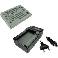 ANGEBOT IM SET: Trade-Shop Kamera Li-Ion Akku 950mAh + Ladegerät mit Kfz Adapter für Sealife ReefMaster DC500 DC-500 UFO DS5331 DS5080 DS5332 DS-5331 von TRADE-SHOP