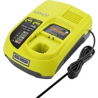Akku Schnell-Ladegerät Ladestation 12V-18V Ni-MH Ni-Cd Li-Ion für Ryobi c Serie CCC-180L CCD-1801 CCG-1801M CCG-180L CCS-1801/DM CCS-1801/LM von TRADE-SHOP