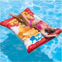 Trade Shop - aufblasbare insel matratze druck pvc chips meer schwimmbad 178X140CM - von TRADE SHOP