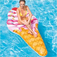 Trade Shop - aufblasbare inselmatratze pvc eiscreme kegel meer pool 224X107CM - von TRADE SHOP