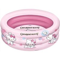 Trade Shop - aufblasbarer pool charmmy kitty 3 ringe durchmesser 100 cm runde form - von TRADE SHOP