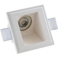 Einbaustrahlerhalter aus Gips, verschwindend, 12 x 12 cm, quadratisch, LED-Deckenleuchten - - Trade Shop Einbaustrahlerhalter aus Gips, verschwindend, 12 x 12 cm, quadratisch, LED-Deckenleuchten - - Trade Shop von TRADE SHOP