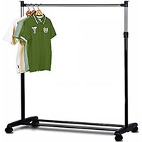 Trade Shop - einzelner teleskop-ausziehbarer garderobenständer mit rollen 70 - 160 cm - Trade Shop - einzelner teleskop-ausziehbarer garderobenständer mit rollen 70 - 160 cm - von TRADE SHOP