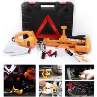 Trade Shop - Elektrischer Wagenheber, Stromabnehmer, Auto, 3 Tonnen, 12 v, Schlagschrauber, Steckdosen - von TRADE SHOP