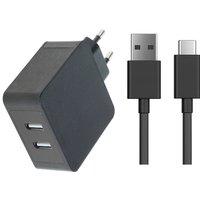 Trade-shop - Ersatz für Schnellladegerät Diamond Alpha+ Sense 55DC, Asus ZenFone 4 Max, Selfie Pro, Zoom s Dual usb-c 5V 2,4A Netzteil Ladekabel usb von TRADE-SHOP