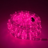 F3 led Lichterschlauch Lichterkette Beleuchtung in gewünschter Länge für Drinnen und Draußen, Pink 20m von TRADE-SHOP