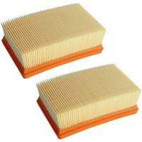 Flachfaltenfilter Lamellenfilter Luftfilter HEPA-Filter für Kärcher MV4 ch MV4 eu i MV4 eu ii MV4 gb MV4 Car Kit eu ii MV4 Premium ae, 2 Stück von TRADE-SHOP