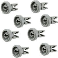 Trade-shop - Geschirrspüler Oberkorb-Rollen: 8 Stück Korbrollen für die Spülmaschine - Ersatzteile geeignet für aeg, Privileg, Zanussi, Juno, von TRADE-SHOP