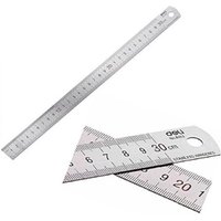 Trade Shop - lineal bandmass 1MM bis 30CM metall stahl multifunktionslineal markierung cm und zoll - von TRADE SHOP