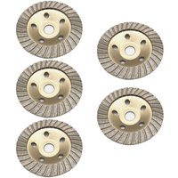Trade-Shop Profi turbo Diamant Schleifteller 125 x 22,2mm kompatibel mit DeWalt Eibenstock Festool Hilti Flex Collomix Winkelschleifer Fräse - 5 Stück von TRADE SHOP