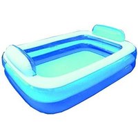 Trade Shop - Aufblasbarer rechteckiger Pool mit Kopfstütze 266 x 175 x 50 cm 2 Luftkammern - Trade Shop - Aufblasbarer rechteckiger Pool mit Kopfstütze 266 x 175 x 50 cm 2 Luftkammern - von TRADE SHOP