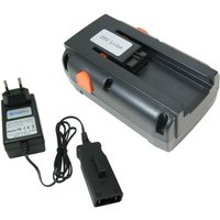 Set: Li-Ion Akku 25V 4000mAh + Schnellladegerät mit Netzteil ersetzt Gardena 8838, 883801, 8838-U, 8838U, 8838-20, 08838-20, 8838-00.701.00 von TRADE-SHOP