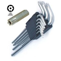 Trade Shop - Torx-Stahlschlüssel 9-teiliges Set T10 bis T50 Professional mit Etui - von TRADE SHOP