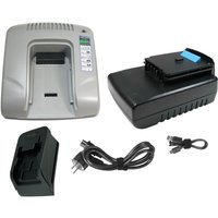 Trade-Shop 2in1 Set: Li-Ion Akku 14,4V / 2000mAh + Ladegerät mit USB Anschlüssen kompatibel mit Black & Decker 90551475, A1514L von TRADE-SHOP
