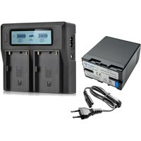 Trade-Shop 2in1 Set: Li-Ion Akku 4400mAh + Dual USB LCD Ladegerät kompatibel mit Sony PXW-FS7, PXW-FS7K, PXW-FS7M2K, PXW-FS7M2, PXW-X160, PXW-X180 Trade-Shop 2in1 Set: Li-Ion Akku 4400mAh + Dual USB LCD Ladegerät kompatibel mit Sony PXW-FS7, PXW-FS7K, PXW-FS7M2K, PXW-FS7M2, PXW-X160, PXW-X180 von TRADE-SHOP
