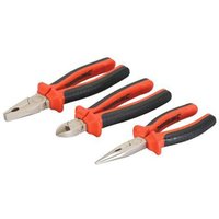 Trade Shop - 3 isolierte Zangen 1000 v, 180 mm, Schneider 200 mm, Zange 180 mm, Spitzzange 1000 Volt - von TRADE SHOP