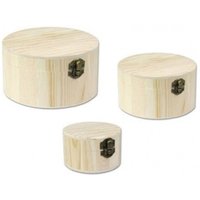3 scatols rotonda matrioska baule scatola - - Trade Shop von TRADE SHOP