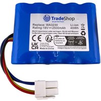 Trade-Shop Li-Ion Akku 18V / 2500mAh kompatibel mit Scheppach AK4.0-RC-20Li 7913001716, Sunseeker LBF2025 / Ersatz für Mähroboter Rasenmäher von TRADE-SHOP