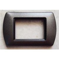 Trade Shop - PLACCHETTE PLACCHE IN ABS COMPATIBILI PER SERIE LIVING INTERNATIONAL PLACCA - Matt-Metallic-Grau von TRADE SHOP