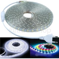 Trade Shop - BOBINA STRISCIA STRIP LED 5050 FLESSIBIBLE PROFILO SILICONE 5M 10M EXTERNAL LIGHT - -10 m - von TRADE SHOP