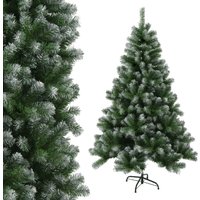 Trade-Shop Weihnachtsbaum Tannenbaum / Schnellaufbau Klapp-System, künstlich, schwer entflammbar, Deko-Schnee, 120cm von TRADE SHOP