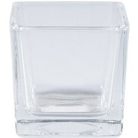 Trade Shop - Würfelvase 6x6x6cm transparent Kristallglas Kerze Konfetti Blumenhalter Pflanze - Trade Shop - Würfelvase 6x6x6cm transparent Kristallglas Kerze Konfetti Blumenhalter Pflanze - von TRADE SHOP