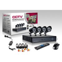 Trade Shop - ccd dvr videoüberwachungskit 4 kanäle ir infrarot kamera 24 led lan 3G - von TRADE SHOP